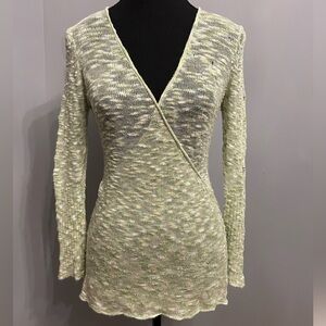 NEVADA Light Green Lightweight Knit Sweater, size S